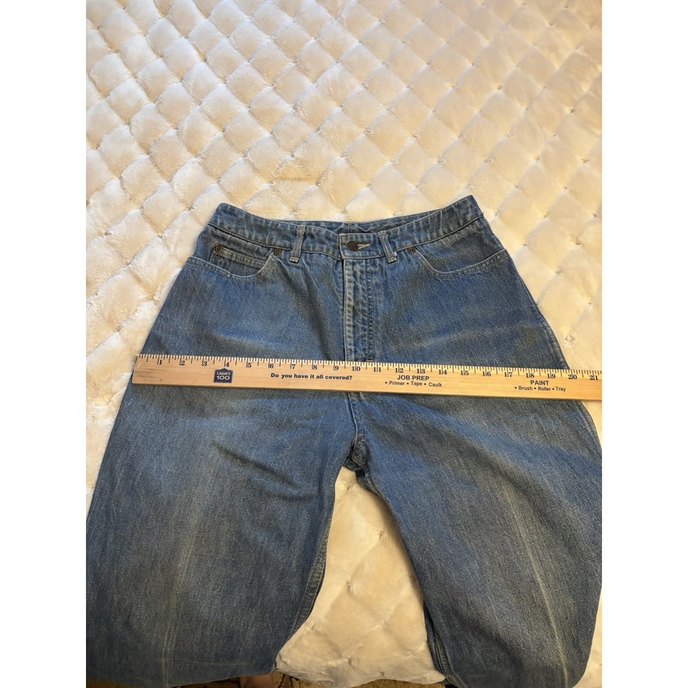 Vintage Calvin Klein USA Made Women's Jeans 28x29 Light Wash High Rise Straight‎ - Picture 7 of 9